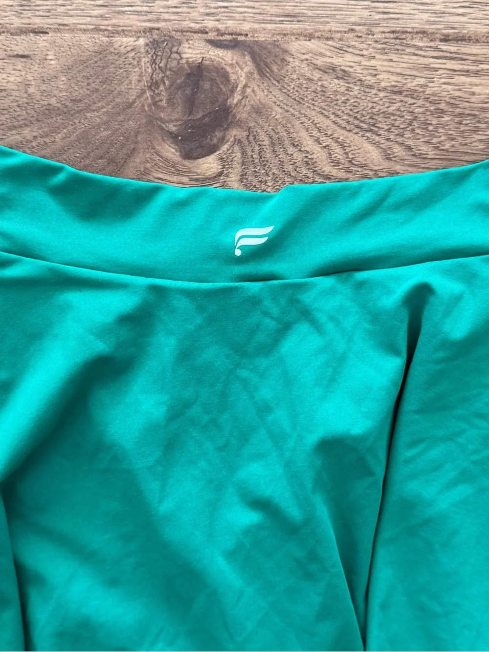 Fabletics Green Matching Set Crop Top & Skirt Set